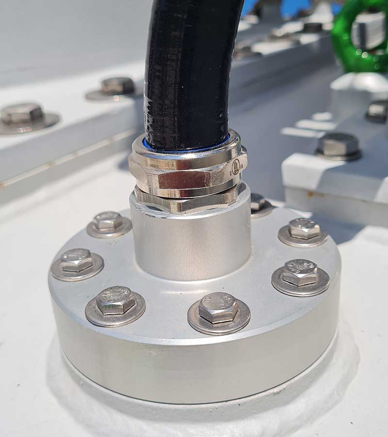 Sensor Teilentladung an Transformator